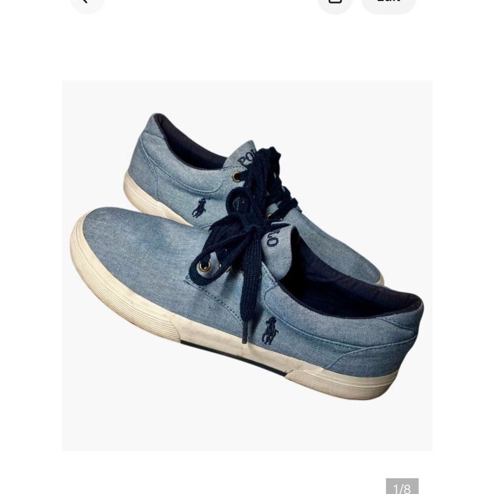 Polo Ralph Lauren Felton Chambray Shoes in Blue Men’s 10D
